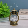 Vintage style miniature bronze LED lantern for Halloween party atmosphere decoration - Antique Copper Gold