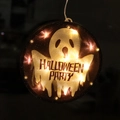 Luz LED de ventosa HALLOWEEN PARTY con motivo de fantasma y luz amarilla cálida - Pequeño Fantasma