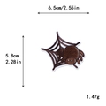 Spinnennetz Stickereiaufnäher 6,5x5,8cm für Halloween DIY Nähprojekte - Spinnennetz Stil (10190)
