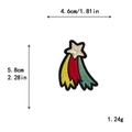 Colorful meteor shooting star embroidery patch with golden star for DIY clothing décor - Shooting Star Style (10116)