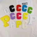 Colorful chenille letter patches C and P for DIY clothing and backpack decoration - Full Alphabet Patch Collection