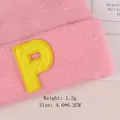Écusson brodé chenille lettre P jaune pour décoration DIY vêtements et sacs - Gz-4383* En Stock