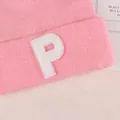 Écusson brodé lettre P en chenille rose pour déco DIY, taille 4,6x6,2cm, poids 1,2g - Gz-4382* En Stock