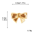 DIY golden sequin bow embroidery patch 4.5x3.2cm for clothing and accessories decoration - Gold