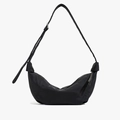 Chic black large capacity hobo bag with adjustable shoulder strap and pleated design - Small / Black