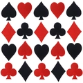 20pcs Ace of Spades Poker Embroidery Patches Set for DIY Jacket and Clothing Decor - Poker Suit Full Set