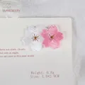 Pink and white cherry blossom embroidered patches for DIY Hanfu decoration - Pink and White (GZ-4481)