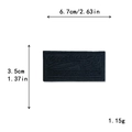 Black rectangular embroidered patch with Classic 85 text, size 6.7cm x 3.5cm - Black Classic 85 Style (GZ-3155)
