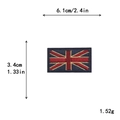 Embroidered Union Jack UK flag patch, 6.1x3.4cm sew-on badge for DIY clothing decoration - Gz-2200*gq0