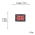 British flag Union Jack embroidered patch for clothes DIY, 4.5cm x 3.2cm size view - Gz-2203*gqe