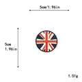 Round British flag embroidered patch with Union Jack design, 5cm diameter DIY badge - Gz-2204*gqr