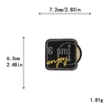 Classic black 6pm enjoy embroidered patch for clothes and shoes decoration DIY - Enjoy Letter Black Style (GZ-3172)