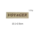 Khaki Voyager embroidered letter patch, DIY zipper decoration for hats and jackets - Khaki VOYAGER Letter Style (GZ-3138)