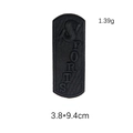 Black rectangular SPORTS alphabet patch with embroidery for DIY clothing and hats - Black SPORTS Letter Style (GZ-3147)