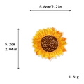 Zonnebloem geborduurde patch voor DIY kleding en tassen, maat 5,6cm x 5,2cm - Zonnebloem Stijl (10973)