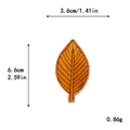 Πορτοκαλί κεντητό επίραμμα φύλλου 3,6cm x 6,6cm για DIY διακόσμηση ρούχων - Στυλ Πορτοκαλί-Κίτρινου Φύλλου (11321)