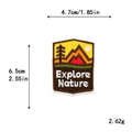 Explore Nature shield embroidered patch for outdoor backpacks and clothes DIY decoration - Explore Nature Shield Style (11710)