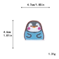 Toppa a forma di pinguino ricamata per decorazione fai-da-te con misure e peso - Toppa Forma Pinguino (10088)