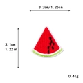 Embroidered watermelon slice patch for DIY clothing and bag decoration 3.2cm x 3.1cm - Watermelon Slice Style (11444)