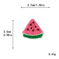 Patch ricamata a fetta di anguria con dimensioni 2,7cm x 2,5cm per abbigliamento - Stile Micro Anguria (11440)