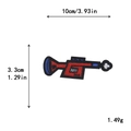 Rot-blauer Trompeten-Musikaufnäher, gestickter Aufbügler mit Maßen 10cm x 3,3cm - Gz-2685* Mindestbestellmenge: 10 Stück Pro Modell. Vielen Dank Für Ihre Kooperation.