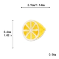Toppa ricamata a limone giallo 2,9x2,6cm applicazione frutta per decoro fai-da-te - Stile Mini Limone (11483)