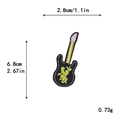 Schwarzer Gitarren-Stickaufnäher mit goldenem Muster für DIY Kleidung Deko - Gz-2686* Mindestbestellmenge: 10 Stück Pro Modell. Vielen Dank Für Ihre Kooperation.