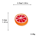 Toppa ricamata pompelmo per borse e abbigliamento fai da te, 3,9 cm per 3,6 cm - Stile Sezione Trasversale Frutta (11474)