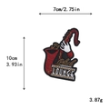 Saxophone embroidered patch with Club LOUNGE text, size 10cm by 7cm for DIY clothing - Gz-2701* Minimum Order Of 10 Pieces Per Style. Thank You For Your Cooperation.