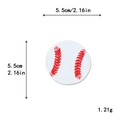 5.5cm round baseball embroidery patch for DIY clothing and hats with 2.16 inch diameter - Baseball A (GZ-1027-A)