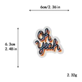 Kleurrijke Oh Yeah geborduurde patch voor kledingdecoratie en doe-het-zelf-crafts - Oh Yeah Stijl