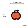 Toppa ricamata mela rossa con bordo nero per decorazione vestiti fai-da-te, altezza 3,5 cm - Stile mela rossa (11424)