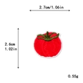 Embroidered tomato fruit patch for DIY clothing and phone cases with size specifications - Tomato Style (11427)
