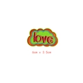 Patch brodé lettres d'amour autocollant décoratif bricolage pour vêtements et sacs - Nuage de Lettres Love (GZ-0292)