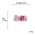 Colorful SWEET letter embroidery patch with floral accents for DIY clothing decor - SWEET Colorful Style (10733)