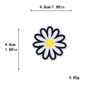 Écusson brodé fleur de marguerite de 4,8cm pour décoration de vêtements DIY - Style Marguerite (11066)