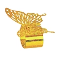Sparkling gold butterfly napkin rings with glitter finish for wedding party table decor - 20cm / Sparkling Gold