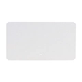 Minimalistische witte rechthoekige sieradenkaart met afgeronde hoeken en ophanggat - Wit