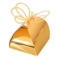 Golden laser-cut butterfly candy box with reflective metallic finish for parties - Reflective Gold