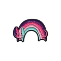 Creative rainbow cat enamel pin in deep purple and pink, high-quality alloy metal badge - Purple Gradient Cat (QHXZ457)
