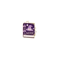 Purple wizard book enamel pin with a witch hat and stars for Halloween decoration - Witch Magic Book Style(XZ3888)