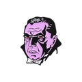 Épinglette en émail avec visage de vampire violet pour fans de films d'horreur - Style Dracula (QHXZ2519)