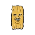 Funny cartoon character enamel pin in bright yellow with irregular alloy badge design - Funny Cartoon Face Style (QHXZ2361)