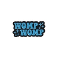 Funny black and blue WOMP WOMP enamel pin badge with stars for clothing decoration - Blue Letter Style (QHXZ2732)