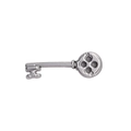Spilla a forma di chiave in metallo argento antico stile vintage per decorazione vestiti - Stile Chiave (QHXZ2947)
