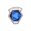 Καρφίτσα σμάλτου D20 με 'It's Probably Fine' για φαν των RPG και των gamers - Στυλ Μπλε Ζάρι D20 (QHXZ2935)