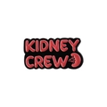 Spilla in smalto Kidney Crew con scritte rosse su base in metallo nero decor - Stile Kidney Crew (QHXZ3424)