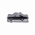 Spilla smaltata auto d'epoca nera con citazione Supernatural Driver picks the music - Qhxz3715