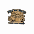 Lustige Emaille-Bär-Auto-Brosche mit Hop In Loser Text für Kleidung und Rucksäcke - Bären im Auto (QHXZ3720)