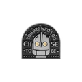 Enamel robot brooch with The Iron Giant design and motivational quote You Are Who You Choose To Be - Robot Style (QHXZ3526)